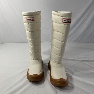 Hunter Women's Ivory Intrepid Tall Snow Boots Waterproof Insulated Size US 6 NWT